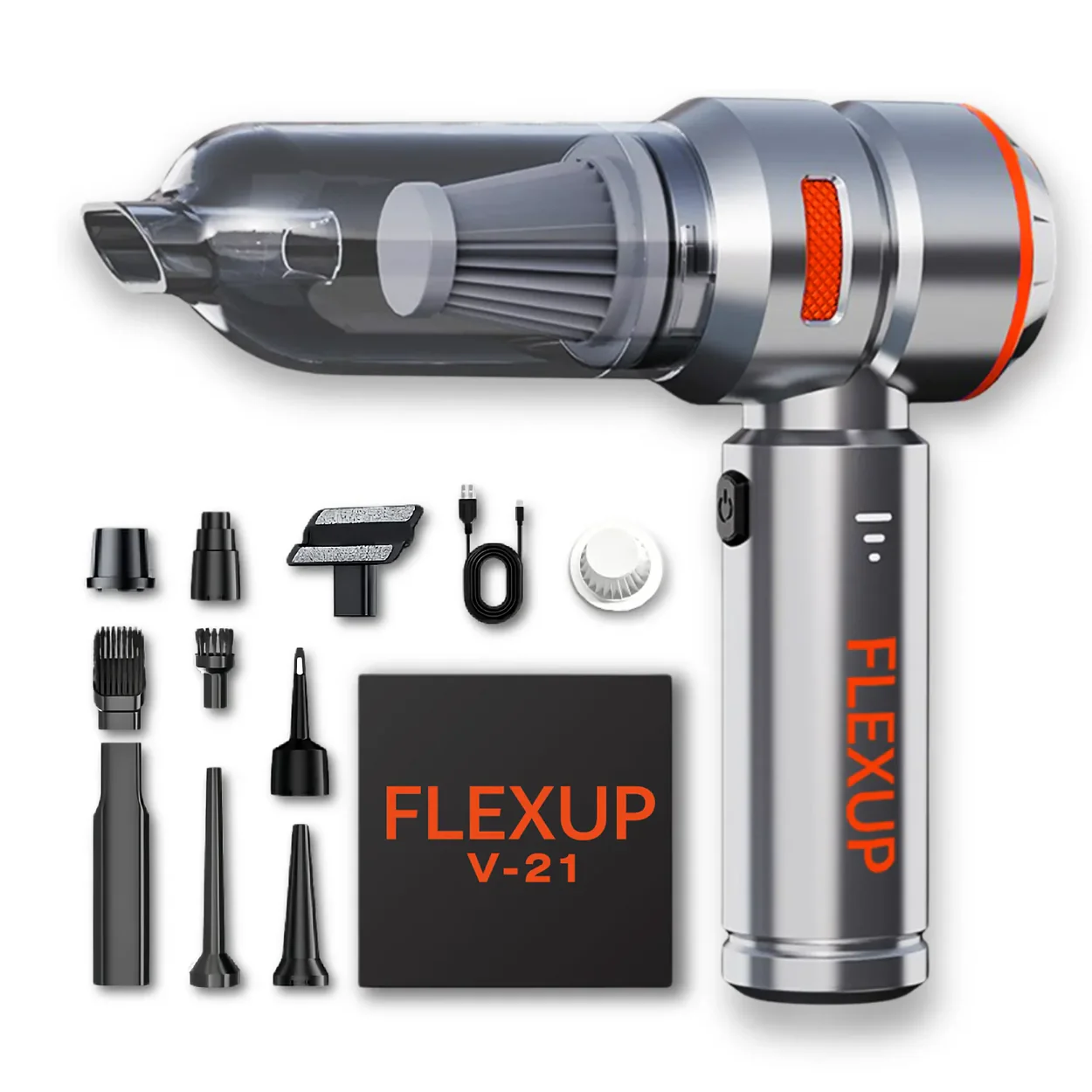 FlexUp™ V-21 The Most Powerful Mini Vacuum For Your Car