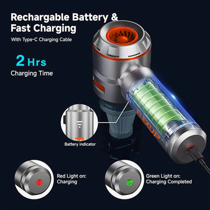 FlexUp™ V-21 The Most Powerful Mini Vacuum For Your Car